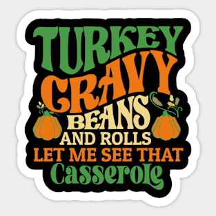 Turkey Gravy Thanksgiving Sticker